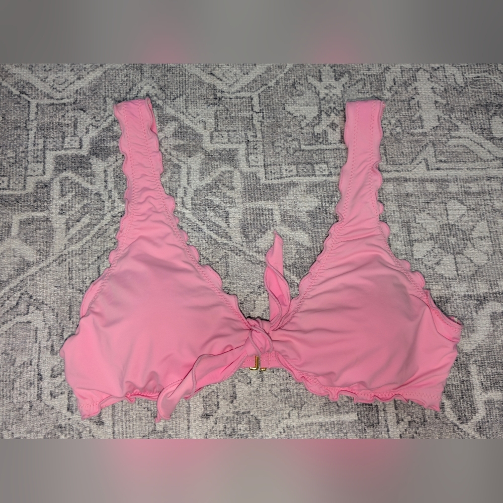 Hobie Women's Juniors Bikini Swim Bathing Suit Top Size Large Bubble Gum Pink